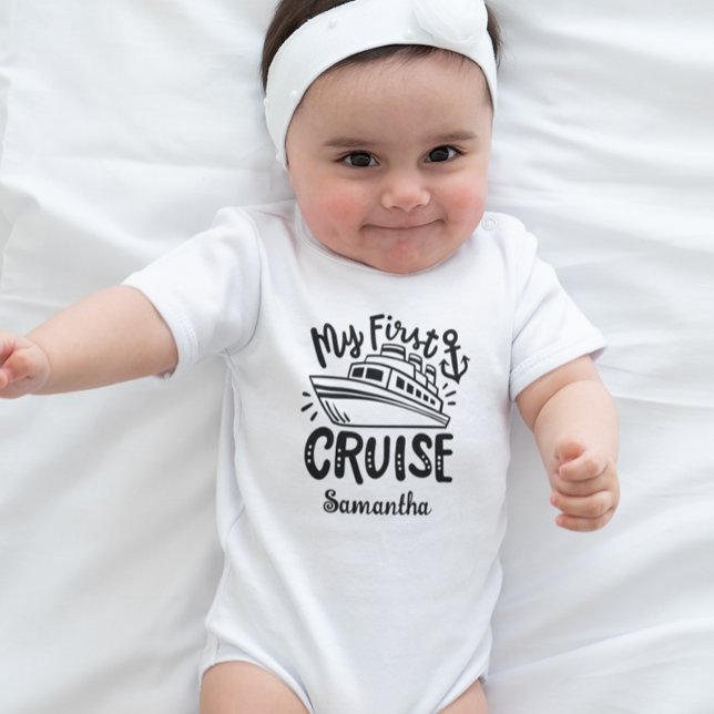 My First Cruise Personalised  Baby Bodysuit (Creator Uploaded)