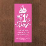 My First Cruise Stateroom Door Marker<br><div class="desc">Decorate your cruise ship door with this fun cruise door magnet. Plus, it helps locate your stateroom as a cabin door marker. Customise with your text of cruise line, ship name, dates, & names. Please note: Not all ship's doors are magnetic. We cannot guarantee your door will be magnetic. Please...</div>