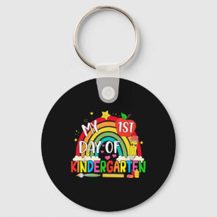 My First Day Of Kindergarten Teacher Kids 1st Day Key Ring