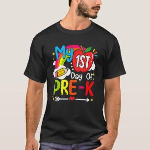 My First Day Of Pre K Back To School Girls Boys K T-Shirt