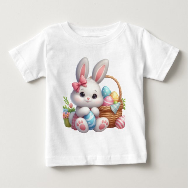 My First Easter 2026 Baby Bodysuit Custom Name (Front)