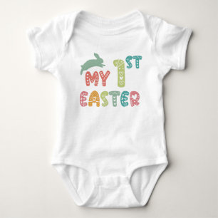My First Easter   Baby's 1st Easter Cute Bunny Baby Bodysuit