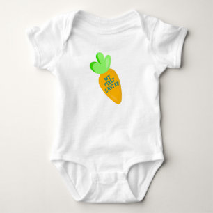 My First Easter Boy's White Baby Bodysuit