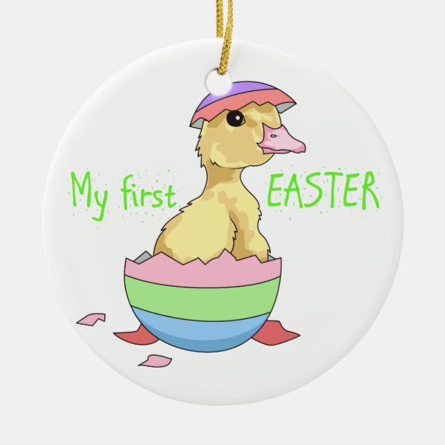 My First Easter Ceramic Tree Decoration (Front)