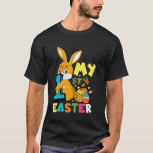 My First Easter Day Bunny with Easter Eggs Funny T-Shirt