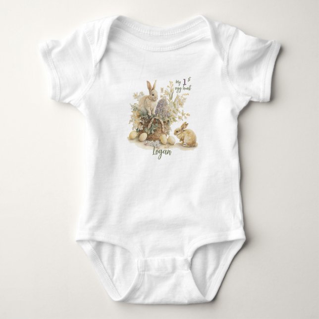 My First Easter Egg Hunt Baby Bodysuit (Front)