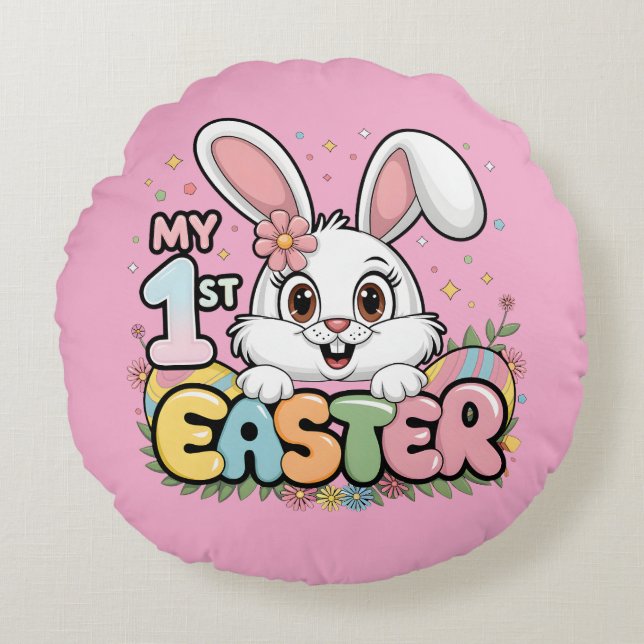 MY First Easter Round Cushion (Front)