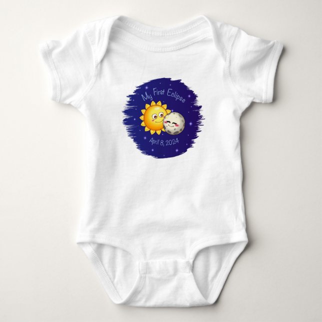 My First Eclipse baby's bodysuit (Front)