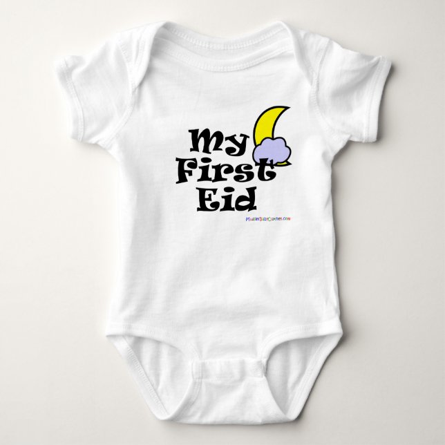 My First Eid - Eid Al Fitr Baby Bodysuit (Front)