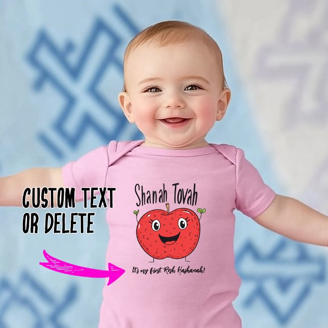  🍎 My first Ever Rosh Hashanah with custom text Baby Bodysuit (ool stuff 4 you 🌻🌷🌼
🍎 My first Ever Rosh Hashanah with custom text Baby Bodysuit)