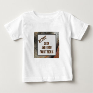 My First Family Picnic Nature Feather Reunion Baby T-Shirt