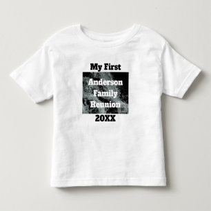 My First Family Reunion Black White Falling Water Toddler T-Shirt