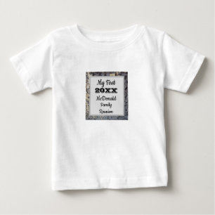 My First Family Reunion Modern Tile Mosaic Baby T-Shirt