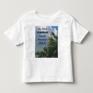 My First Family Reunion Palm Trees Beach Toddler T-Shirt