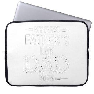 My First Father's Day As A Dad 2025 Laptop Sleeve
