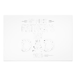 My First Father's Day As A Dad 2025  Photo Print