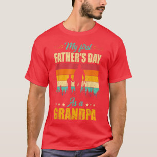 My First Father's Day As A Grandpa Awesome New Gra T-Shirt