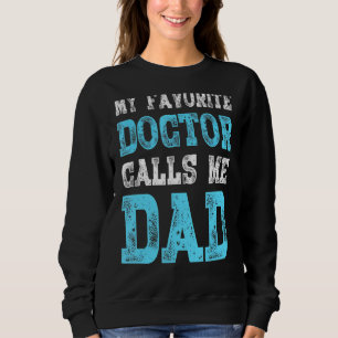 My First Father's Day Cute Hearts Family Happy Fat Sweatshirt
