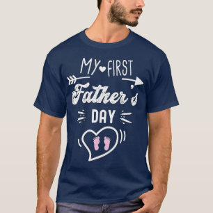 My First Fathers Day First Time Daddy New Dad Matc T-Shirt