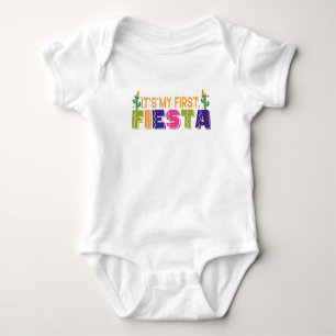 My First Fiesta Matching 1st birthday Fiesta Party Baby Bodysuit