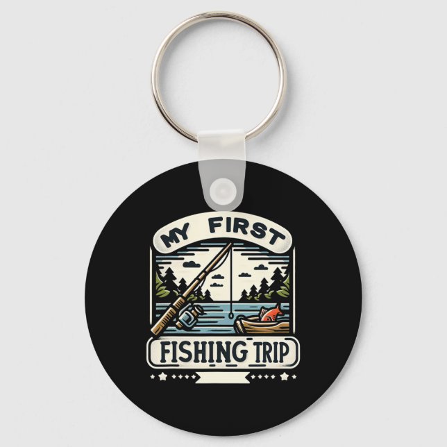 My First Fishing Trip  Key Ring (Front)