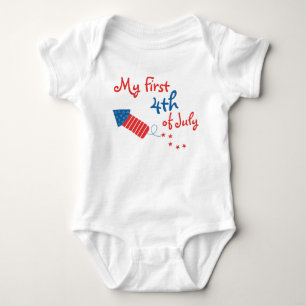 My First Fourth of July Firecracker Baby Bodysuit