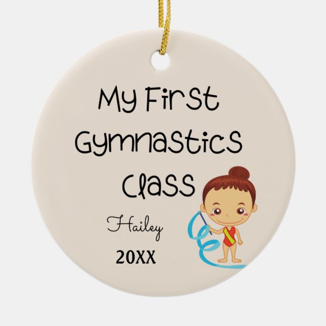 My First Gymnastics Class Ornament (Front)