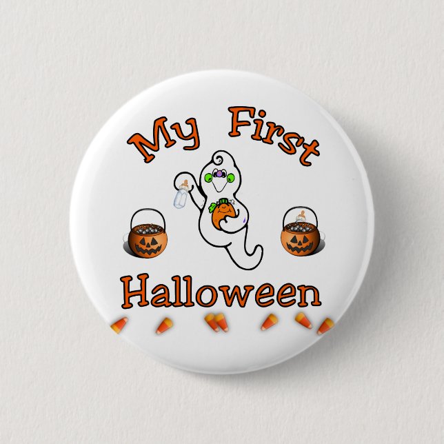 My First Halloween 6 Cm Round Badge (Front)