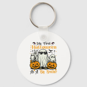 My First Halloween As A Big Brother Ghost Pumpkin  Key Ring