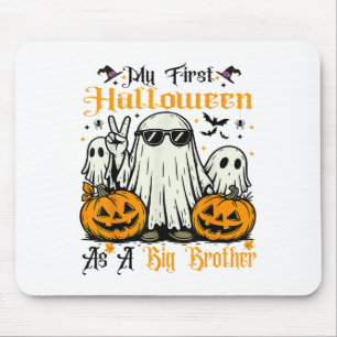 My First Halloween As A Big Brother Ghost Pumpkin  Mouse Mat