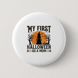 My First Halloween as a Mum Vintage Halloween Desi 6 Cm Round Badge