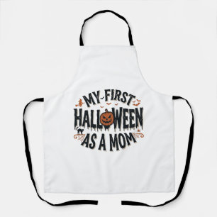 My First Halloween as a Mum Vintage Halloween Desi Apron