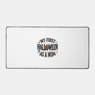 My First Halloween as a Mum Vintage Halloween Desi Desk Mat