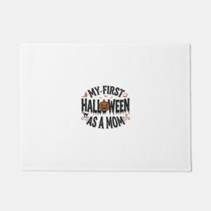 My First Halloween as a Mum Vintage Halloween Desi Doormat