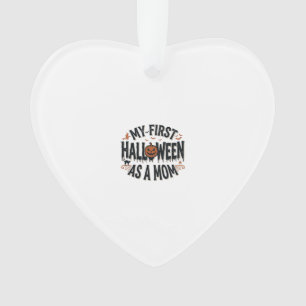 My First Halloween as a Mum Vintage Halloween Desi Ornament
