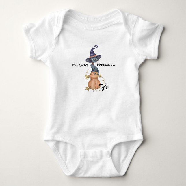 My First Halloween Baby Bodysuit (Front)