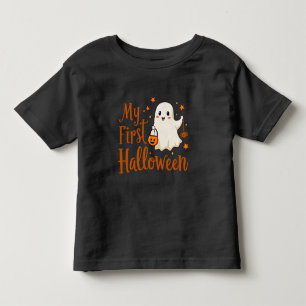 My First Halloween - Cute Ghost Design Kids Toddler T-Shirt