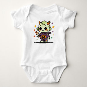 My First Halloween Cute Monster Baby Bodysuit