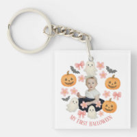 My First Halloween | Cute Pumpkin & Ghost Wreath