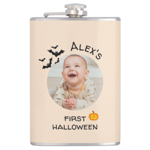 My First Halloween Flask   Custom Kid Photo 