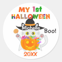 My First Halloween Ghost Cat