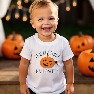 My First Halloween Happy Pumpkin Baby T-Shirt