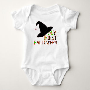 My First Halloween Little Witch Baby Bodysuit