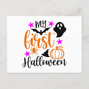 My First Halloween Postcard