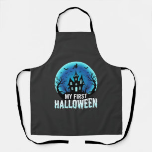 My First Halloween Spooky Haunted House Design_1 Apron