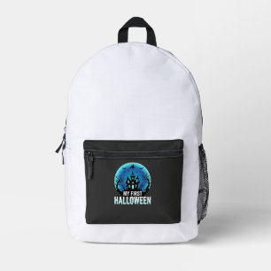 My First Halloween Spooky Haunted House Design_1 Printed Backpack