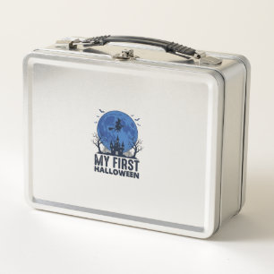 My First Halloween Vintage Engraving Kids Design_1 Metal Lunch Box