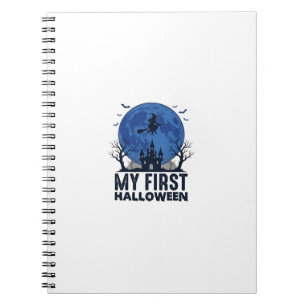 My First Halloween Vintage Engraving Kids Design_1 Notebook