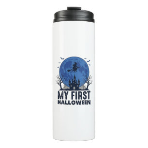 My First Halloween Vintage Engraving Kids Design_1 Thermal Tumbler