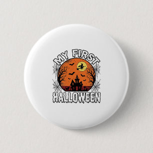 My First Halloween Vintage Toddler Shirt Design_1 6 Cm Round Badge